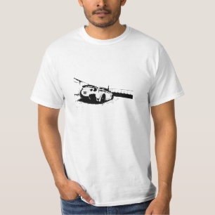 Skyline-hintere Ansicht T-Shirt