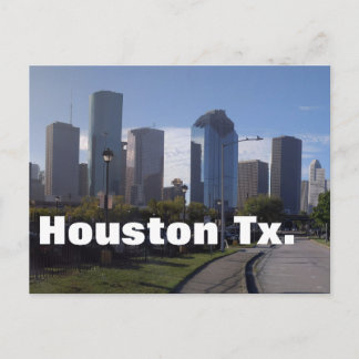 Skyline Houstons Texas (panoramisch) Postkarte