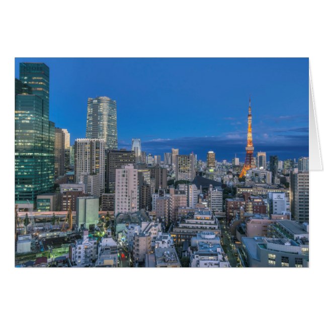 Skyline in der Dämmerung (Vorderseite (Horizontal))