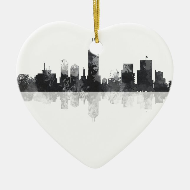 SKYLINE INDIANAS, INDIANAPOLIS KERAMIK ORNAMENT (Vorne)