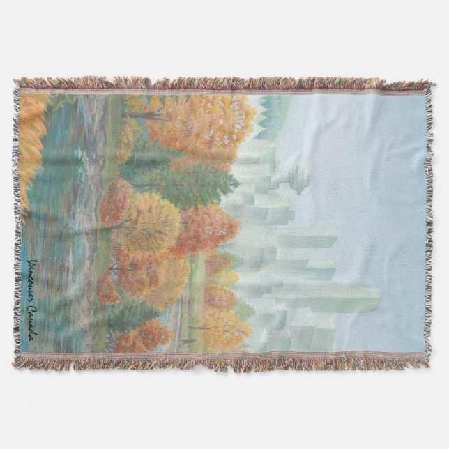 Skyline-Kunst-Andenken Vancouvers umfassende Decke (Vorderseite)