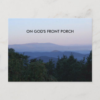 Skyline-Laufwerk 001, AM FRONT PORCH VON GOD Postkarte