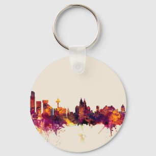 Skyline Liverpools England Schlüsselanhänger