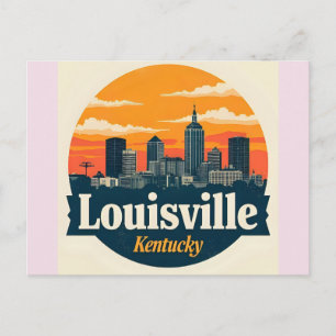 Skyline Louisville Kentucky USA Postkarte