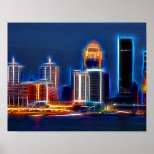 Skyline Louisvilles KY Poster