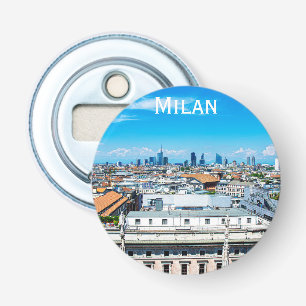 Skyline Mailands in Italien Flaschenöffner