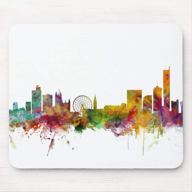Skyline Manchesters England Mousepad (Vorne)
