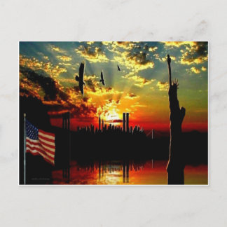 SKYLINE MEMORIAL POSTKARTE