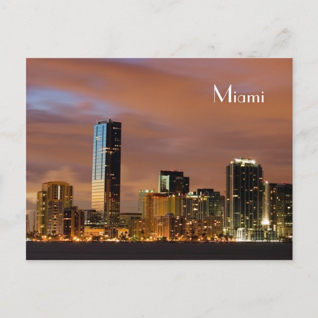 Skyline Miami - Carte postale (Devant)