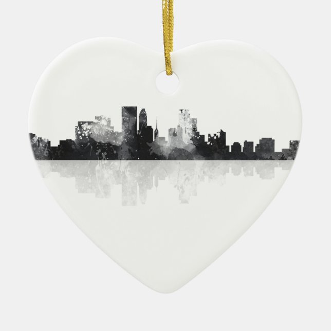 SKYLINE MINNEAPOLIS, MINNESOTA KERAMIK ORNAMENT (Vorne)