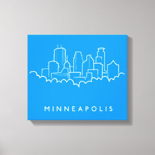 Skyline Minneapolis, Minnesota Leinwanddruck