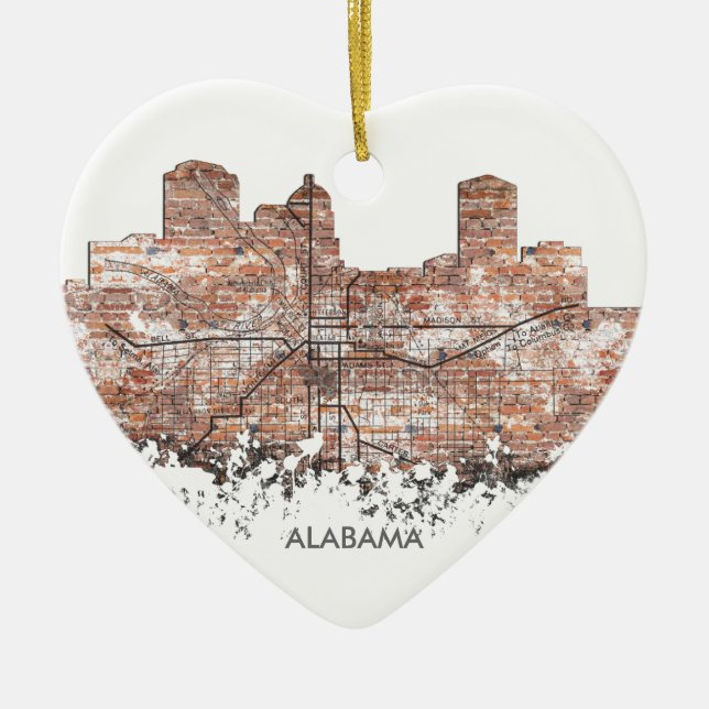 SKYLINE MONTGOMERYS, ALABAMA - Verzierung Keramikornament (Vorne)
