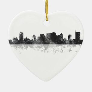 SKYLINE NASHVILLES, TENNESSEE KERAMIK ORNAMENT