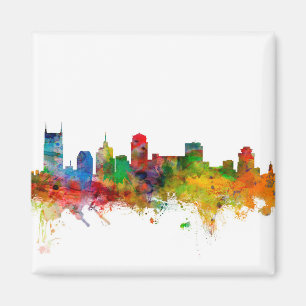 Skyline Nashvilles Tennessee Magnet