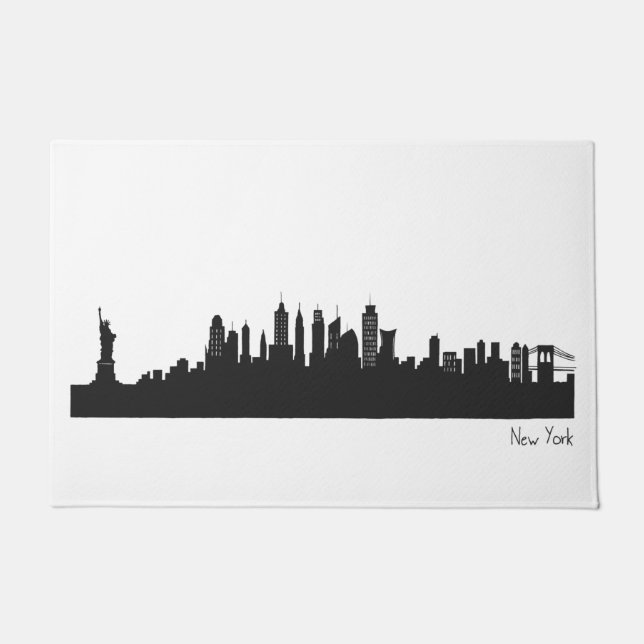 Skyline New York Fußmatte (Vorderseite)