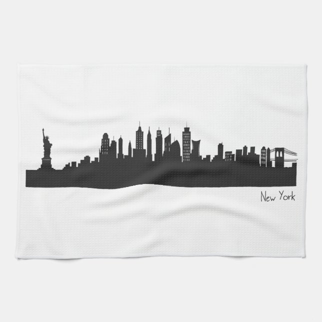 Skyline New York Geschirrtuch (Horizontal)