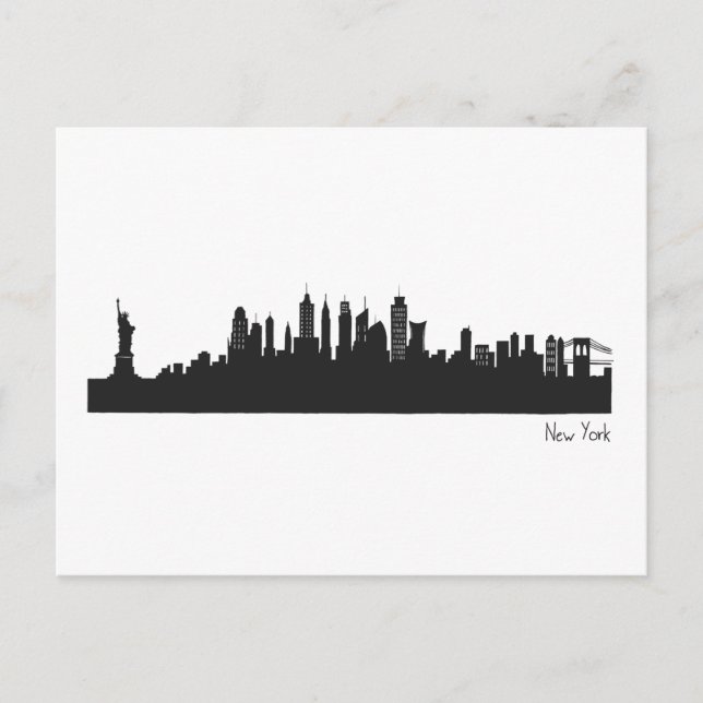 Skyline New York Postkarte (Vorderseite)