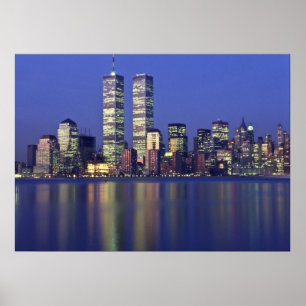 Skyline NYC mit World Trade Center Poster