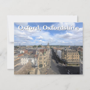 Skyline of Historic Oxford in Oxfordshire, UK Postkarte