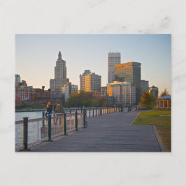 Skyline of Providence, Rhode Island Postkarte