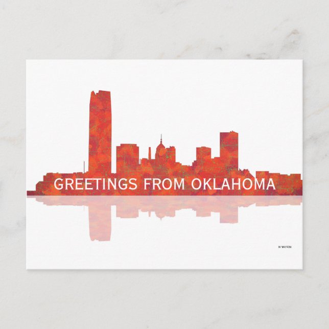 SKYLINE OKLAHOMA CITY - Postkarte (Vorderseite)