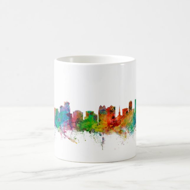 Skyline Orlandos Florida Kaffeetasse (Mittel)
