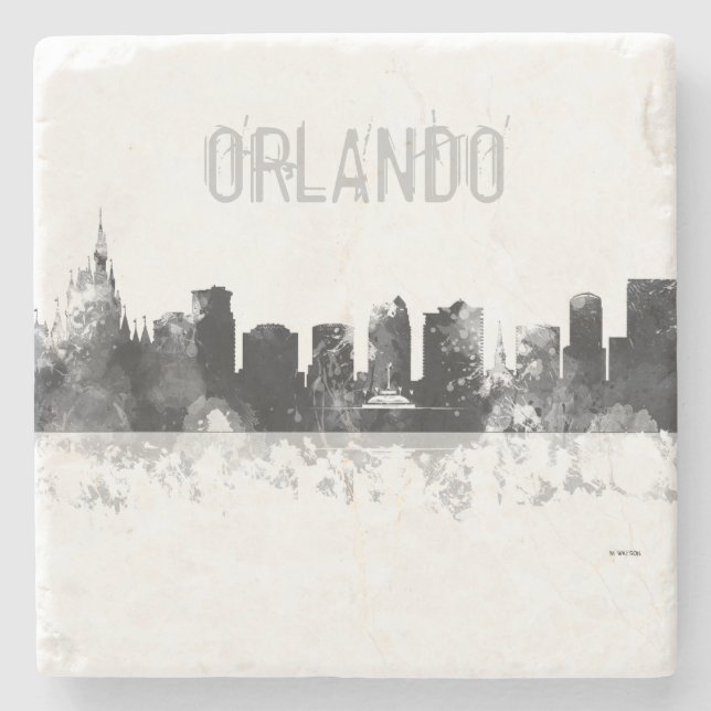 SKYLINE ORLANDOS, FLORIDA STEINUNTERSETZER (Vorderseite)