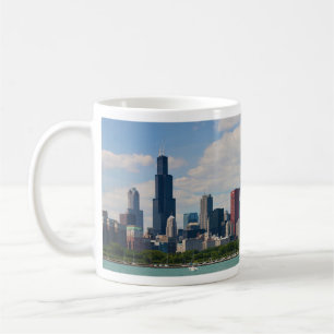 Skyline-Panorama Chicagos Illinois Kaffeetasse