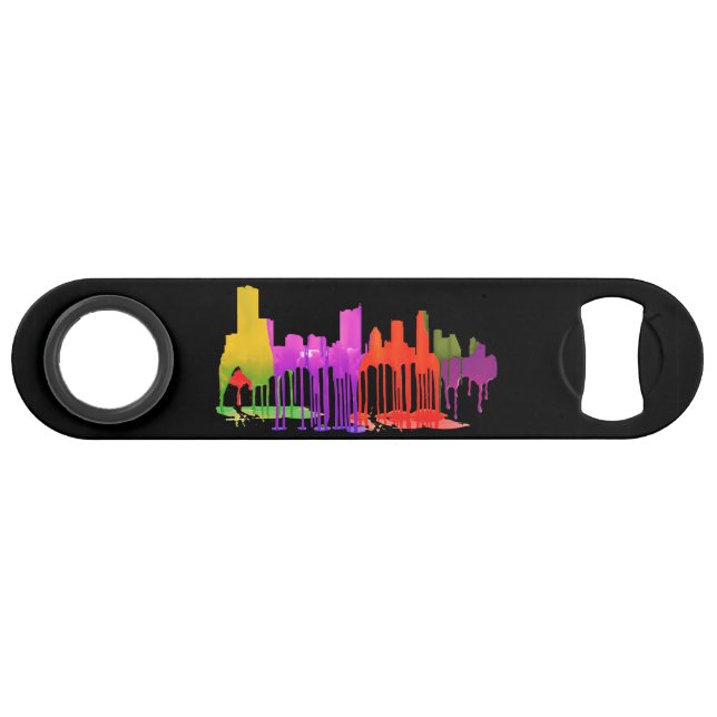 SKYLINE-PFÜTZEN AUSTINS TEXAS - SPEEDFLASCHENÖFFNER (Vorderseite (Horizontal))