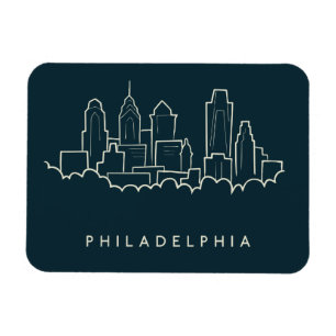 Skyline Philadelphias Pennsylvania Magnet
