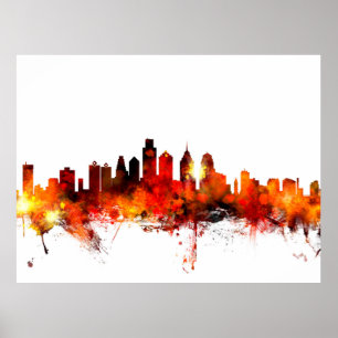 Skyline Philadelphias Pennsylvania Poster