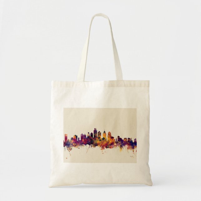 Skyline Philadelphias Pennsylvania Tragetasche (Vorne)