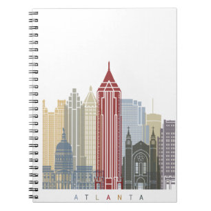 Skyline-Plakat Atlanta Notizblock