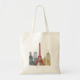 Skyline-Poster von Paris Tragetasche