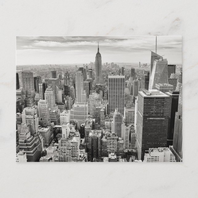 Skyline-Postkarte von Manhattan Postkarte (Vorderseite)