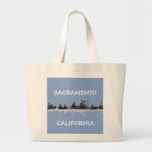SKYLINE SACRAMENTOS KALIFORNIEN JUMBO STOFFBEUTEL