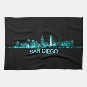Skyline San Diego Geschirrtuch