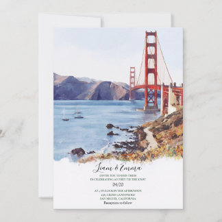 Skyline Scenic San Francisco Wedding Invitation