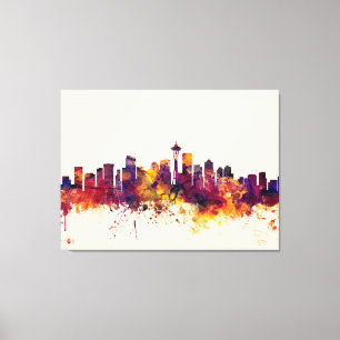 Skyline Seattles Washington Leinwanddruck