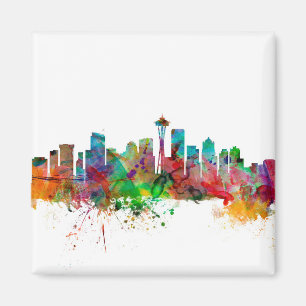 Skyline Seattles Washington Magnet