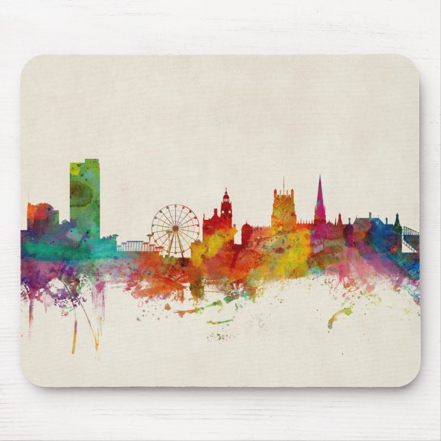 Skyline Sheffields England Mousepad (Vorne)
