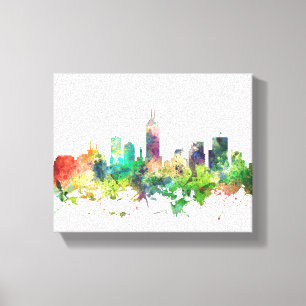 SKYLINE-SP INDIANAPOLIS, INDIANA - LEINWANDDRUCK