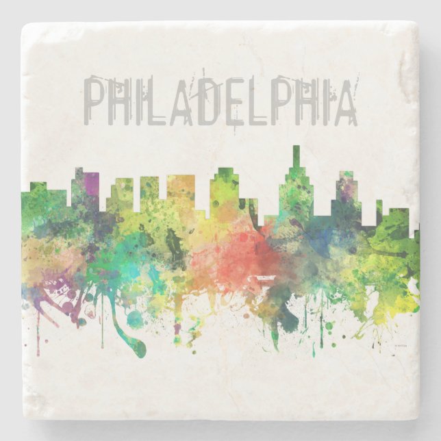SKYLINE-SP PHILADELPHIAS PENNSYLVANIA - STEINUNTERSETZER (Vorderseite)