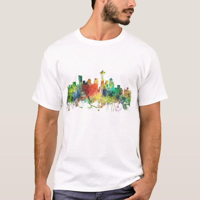 SKYLINE-SP SEATTLES WASHINGTON - T-Shirt (Vorderseite)