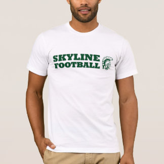 Skyline-spartanischer Fußball-T - Shirt