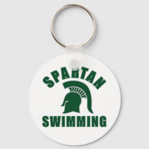 Skyline-spartanischer Schwimmen-Schlüsselanhänge Schlüsselanhänger
