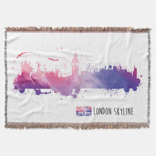 Skyline-Spritzen Londons England Decke (Vorderseite)