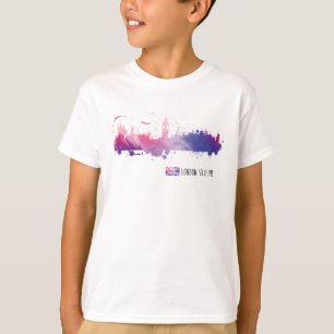 Skyline-Spritzen Londons England T-Shirt