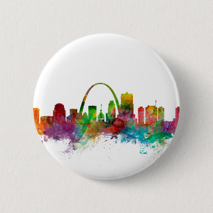 Skyline St. Louis Missouri Button