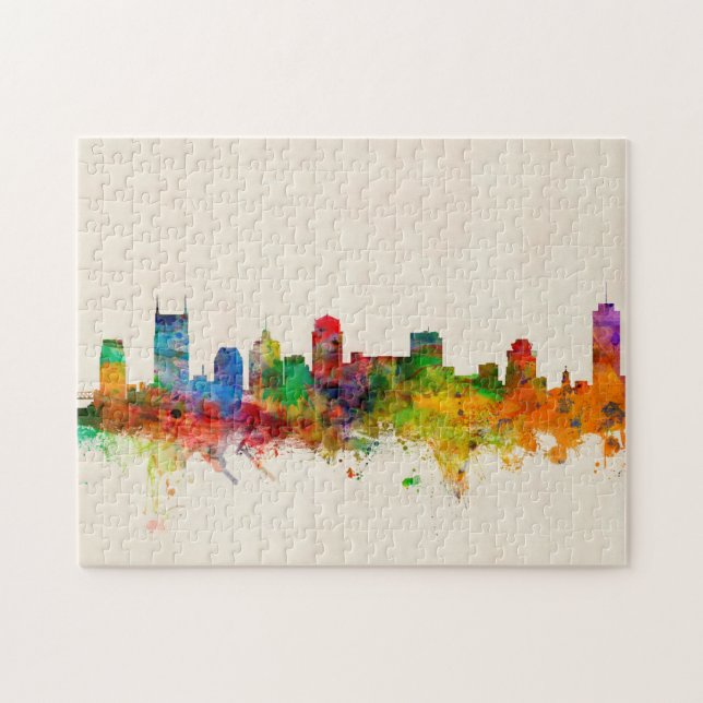 Skyline-Stadtbild Nashvilles Tennessee (Horizontal)